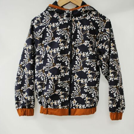 Blouson bleu imprimé JAPON