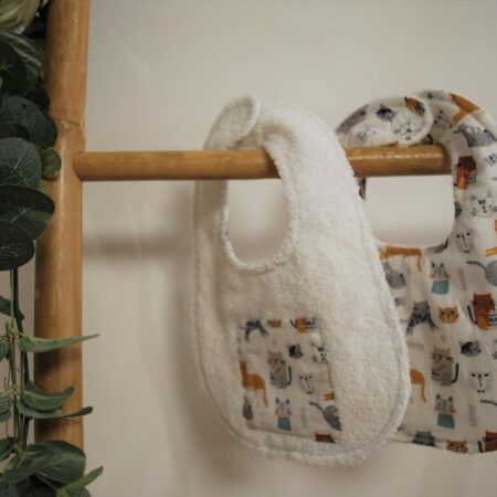 Ensemble de 2 bavoirs "ANIMAUX"