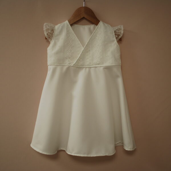 robe cache coeur LEA satin dentelle LEA