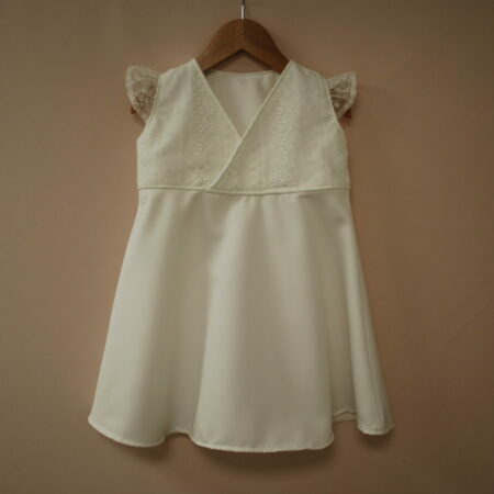 robe cache coeur LEA satin dentelle LEA