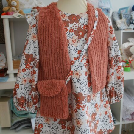 Ensemble Robe, Gilet et petit sac
