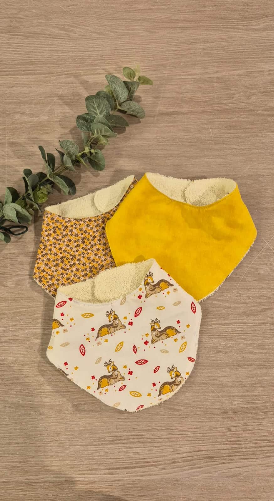 Coffret de 3 bavoirs bandana – Image 3
